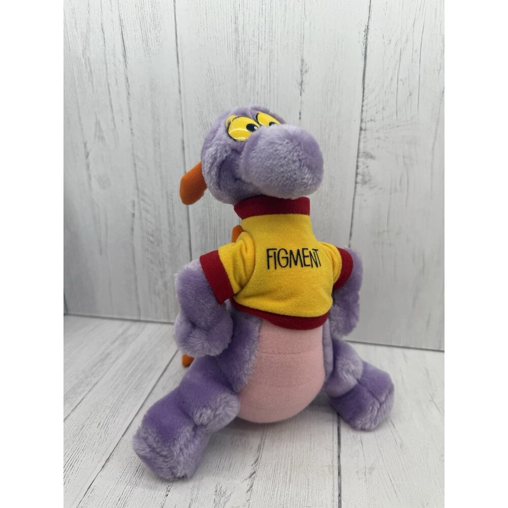 Figment Disney World Disneyland Epcot Plush Vtg 11" T-Shirt Purple Dragon